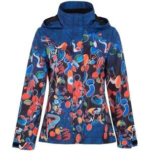 DOLCEZZA 3 in 1 style abstract artistic jacket "Provençal Market" NWT